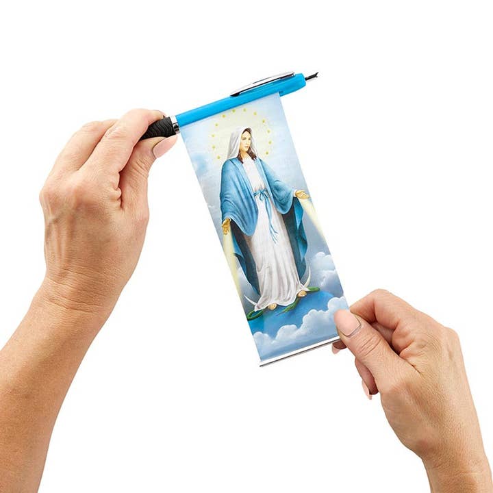 SAN JUDITAS RELIGIOUS ARTICLES - Wholesale Pen - BLESSED MOTHER BANNER PEN -HAIL HOLY QUEEN3