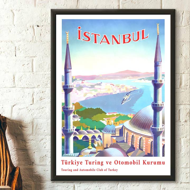 Istanbul Travel 1939 Turkey Travel Travel Home Decorating for wholesale by Vintage Wall Graphics