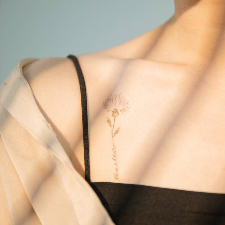 PAPERSELF - Vendita all'ingrosso Tatuaggi temporanei - Flower Script 2 Tatuaggi Temporanei