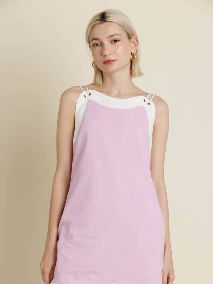 AD2090 - WAVE HEM MINI DRESS for wholesale by Aureum