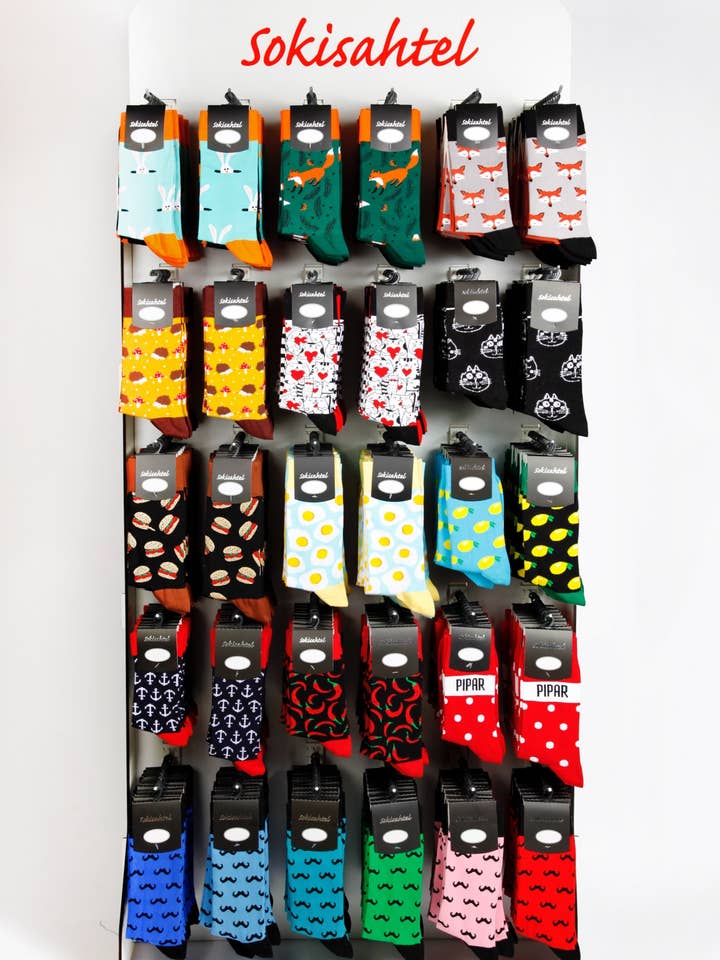 Sock stand - socks with wholesale prices for wholesale by Sokisahtel I BestSockDrawer