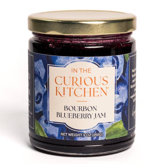 Blueberry Bourbon Jam | 9 oz | New Packaging for wholesale by In the Curious Kitchen