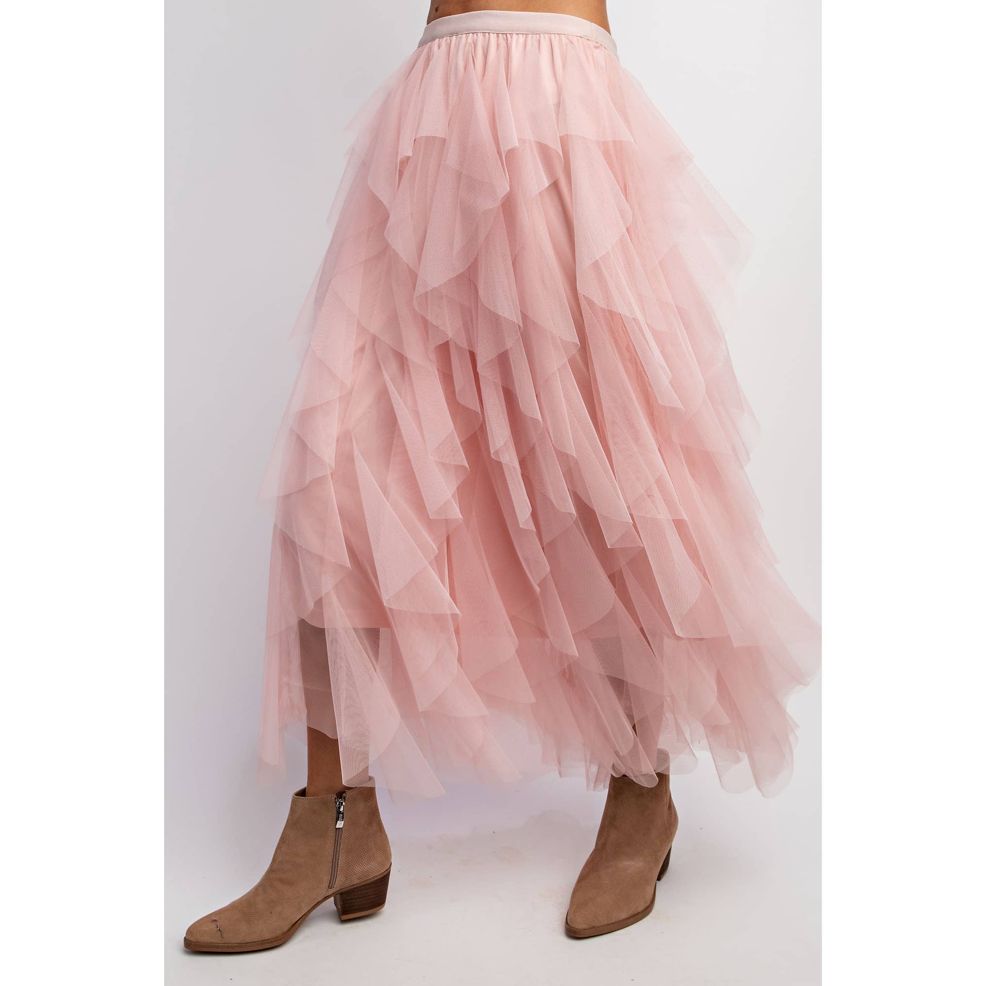 Sweet Generis - Wholesale Skirt - Women's - CASCADING TULLE MESH LAYERED MAX SKIRT35