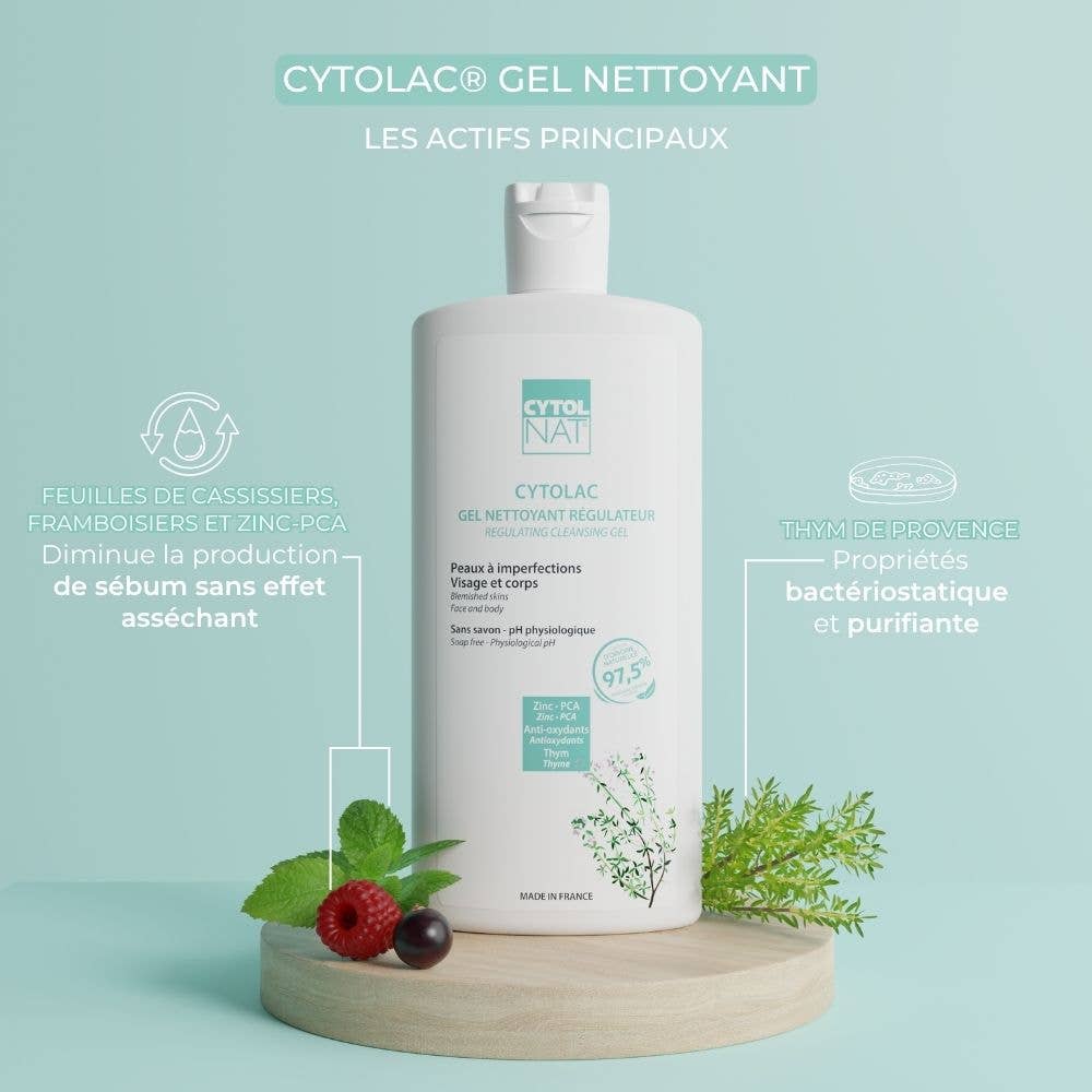 Laboratoires Cytolnat - Wholesale Facial Cleanser - CYTOLNAT - Cytolac Cleansing Gel - Oily to Combination Skin4