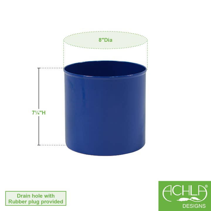 ACHLA Designs – wholesale Plant pot – Cylinder Pot, French Blue1