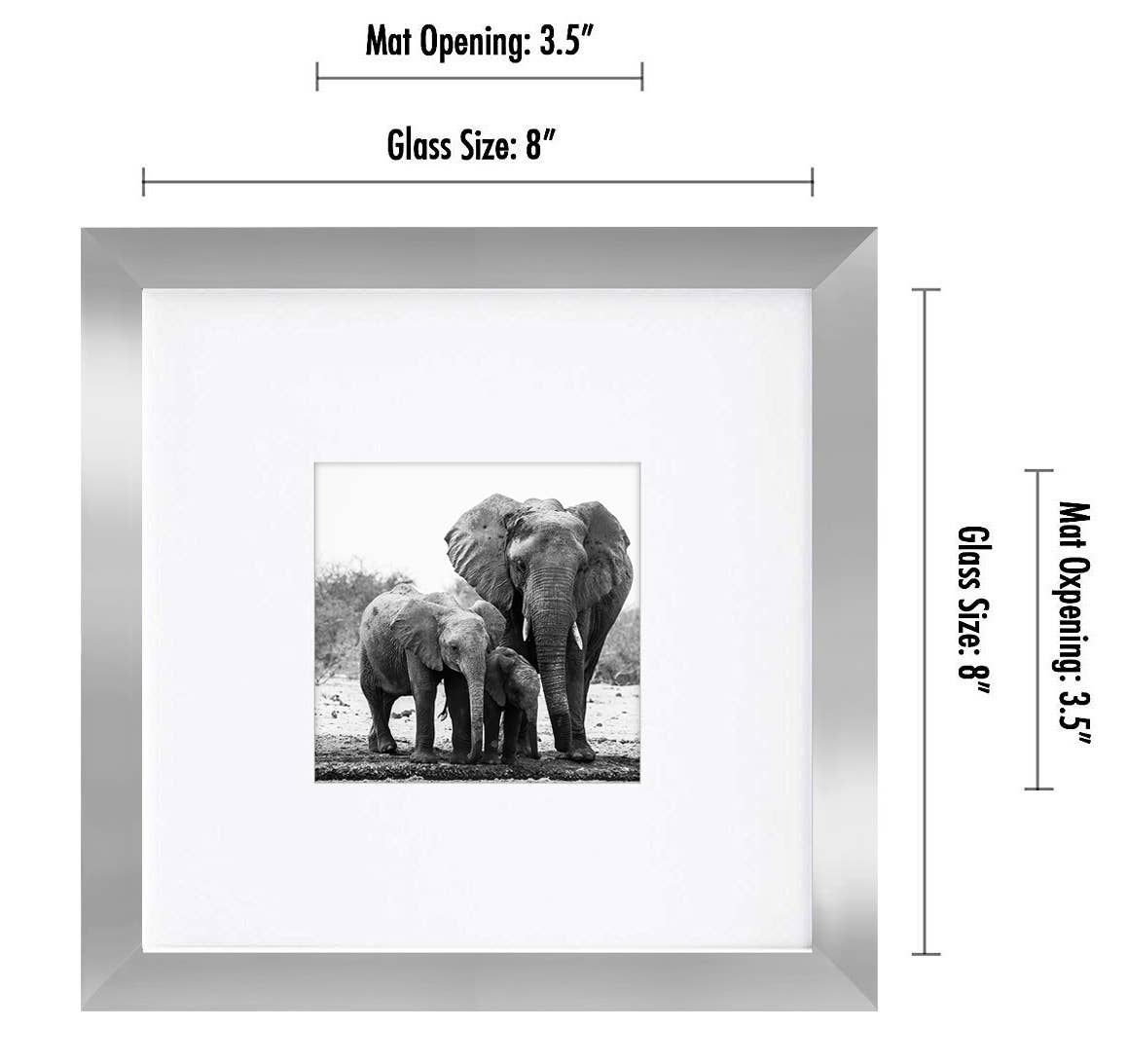 Americanflat - Wholesale Picture Frame - Americanflat Picture Frame with Mat Standard Molding35