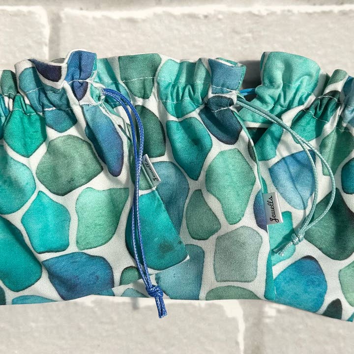 Jewells - Vente Pochette – femme - Sac de collecte de plage en tissu Sea Glass3