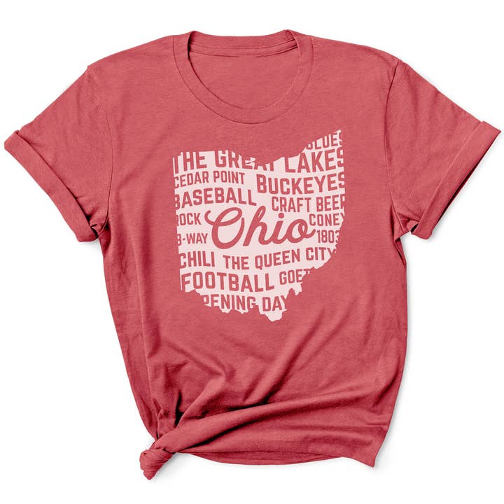 Ohio - State Love - Grafik-T-Shirt für den Großhandel von McCarty Branch Company
