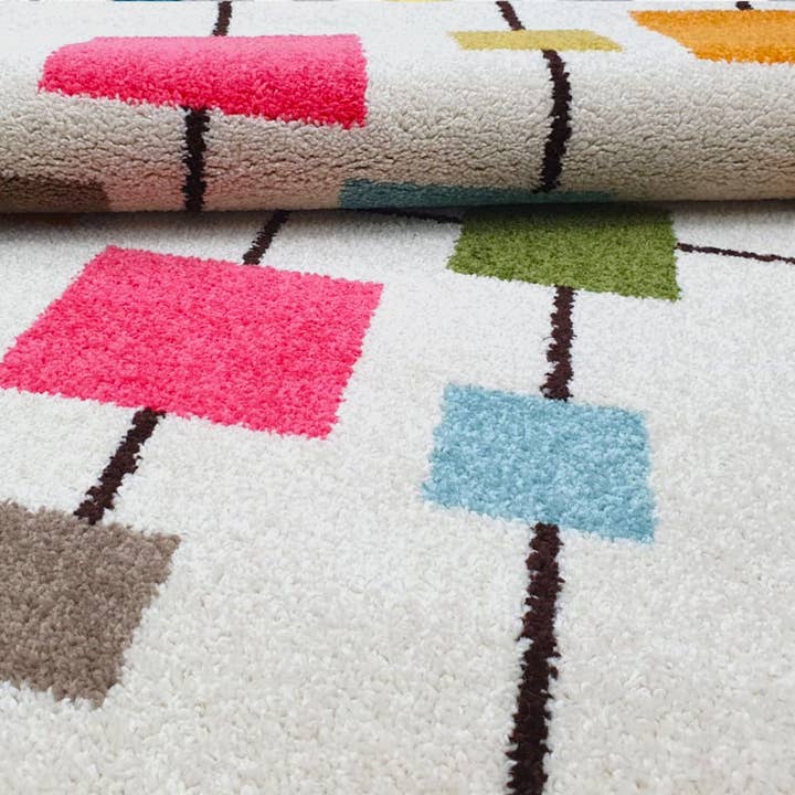 multicoloured DOURTA Oeko tex lounge rug for wholesale on Faire3