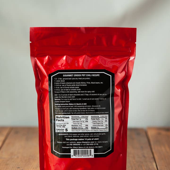 Riley's Spice of Life - Vendita all'ingrosso Mix di spezie secche - Condimento Gourmet per Chili1