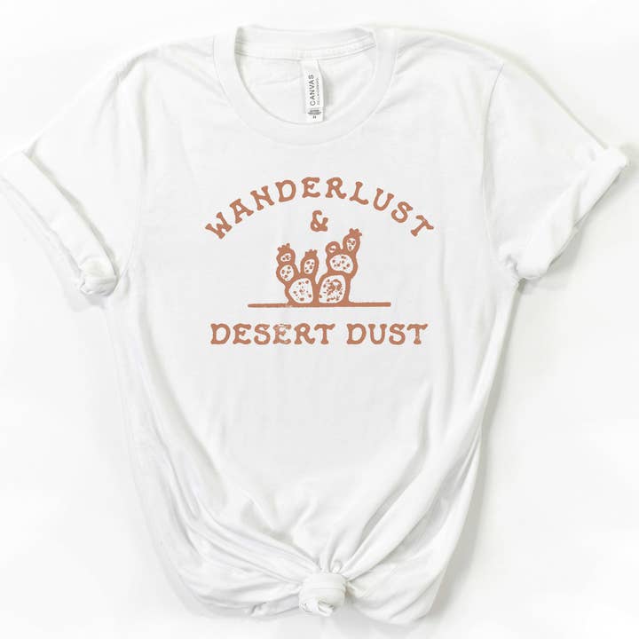 Western Wanderlust & Desert Dust Women's Graphic Tee for wholesale by Shine Thrive Grow