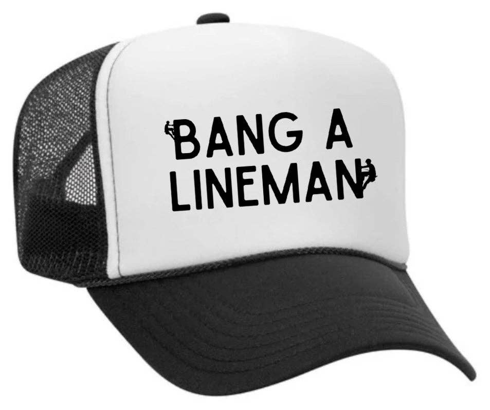 Inappropriate Trucker Hats - Vendita all'ingrosso Cappellino  da camionista - Unisex - Cappello da camionista Bang A Lineman0