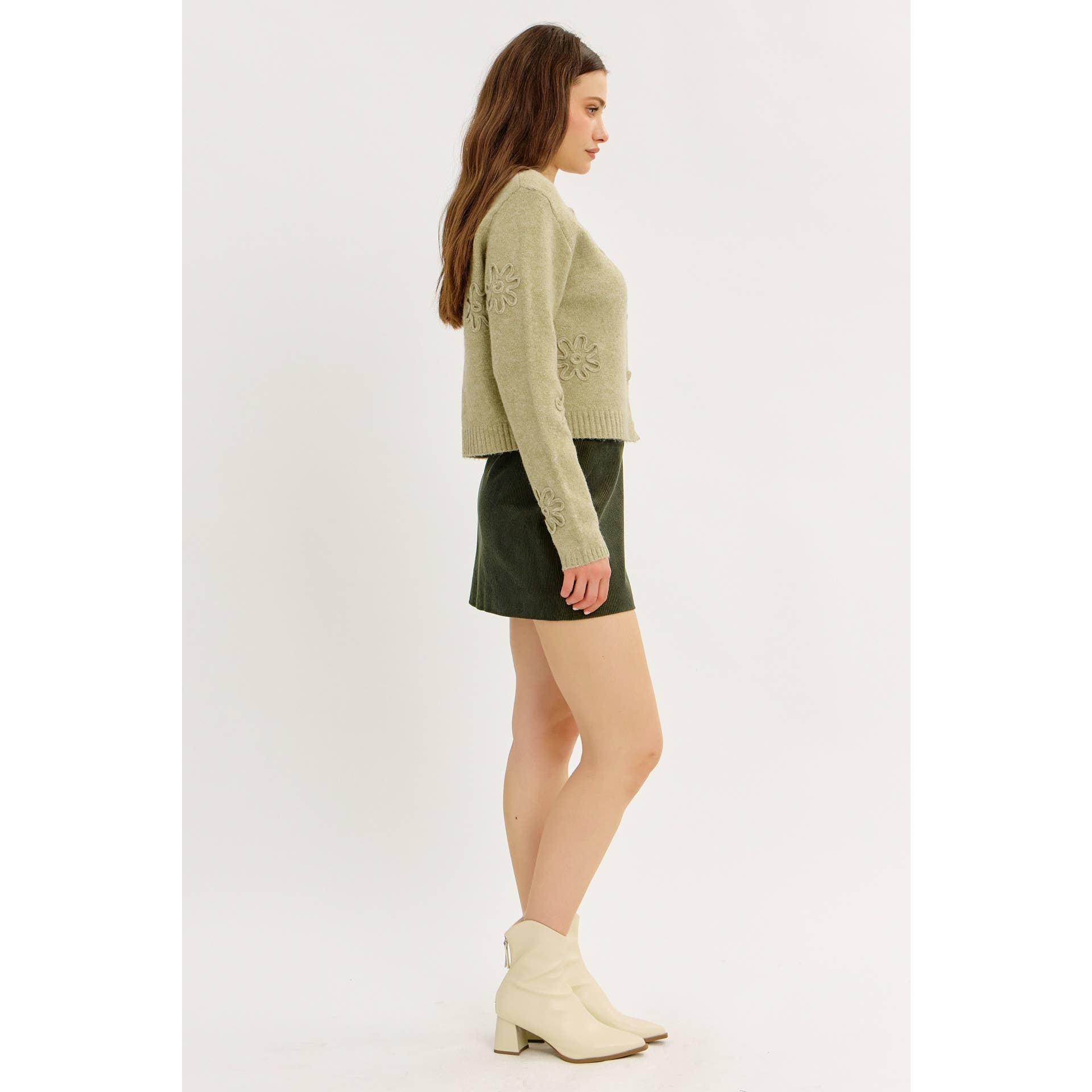 idem ditto – Engroshandel Cardigan - Dame – BOLERO CARDIGAN MED BLOMSTERMOTIV7