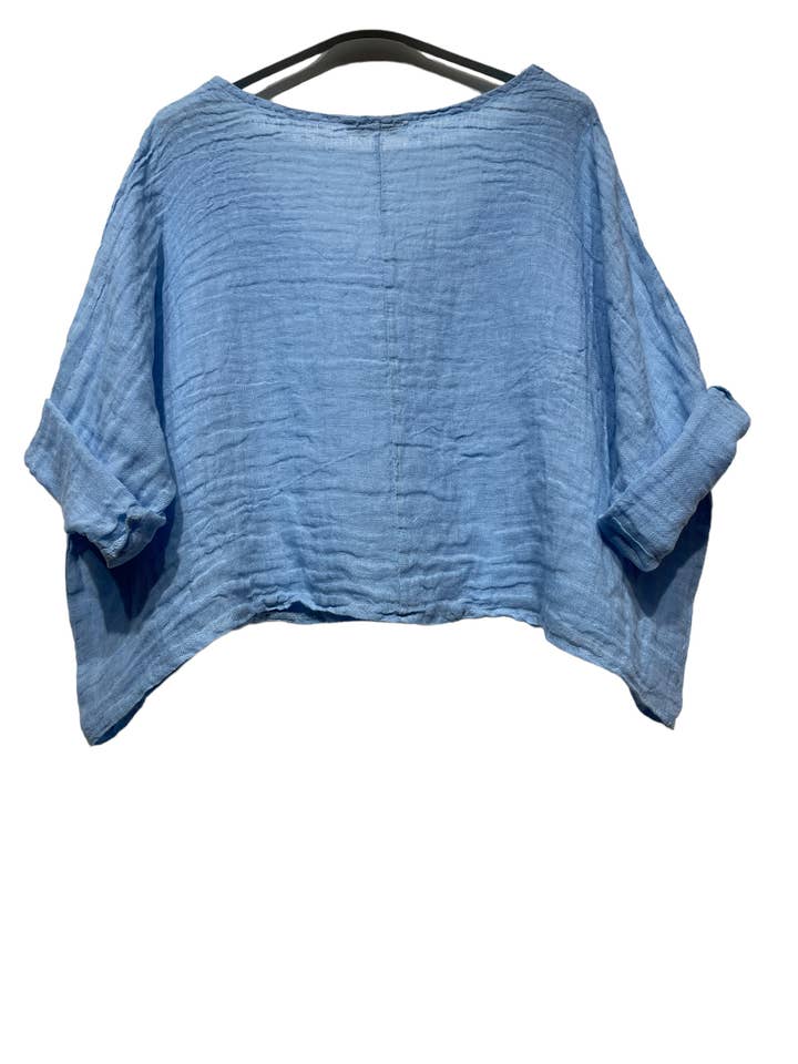 LINEN & COTTON HOUSE - Wholesale Blouse - Women's - 18415 TOP IN LINEN SPRING SUMMER CLOTHING