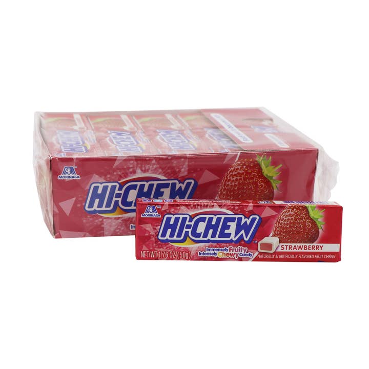 Grandpa Joe's Candy Shop - Wholesale Taffy - Hi-Chew Candy Strawberry Flavored, 15ct0