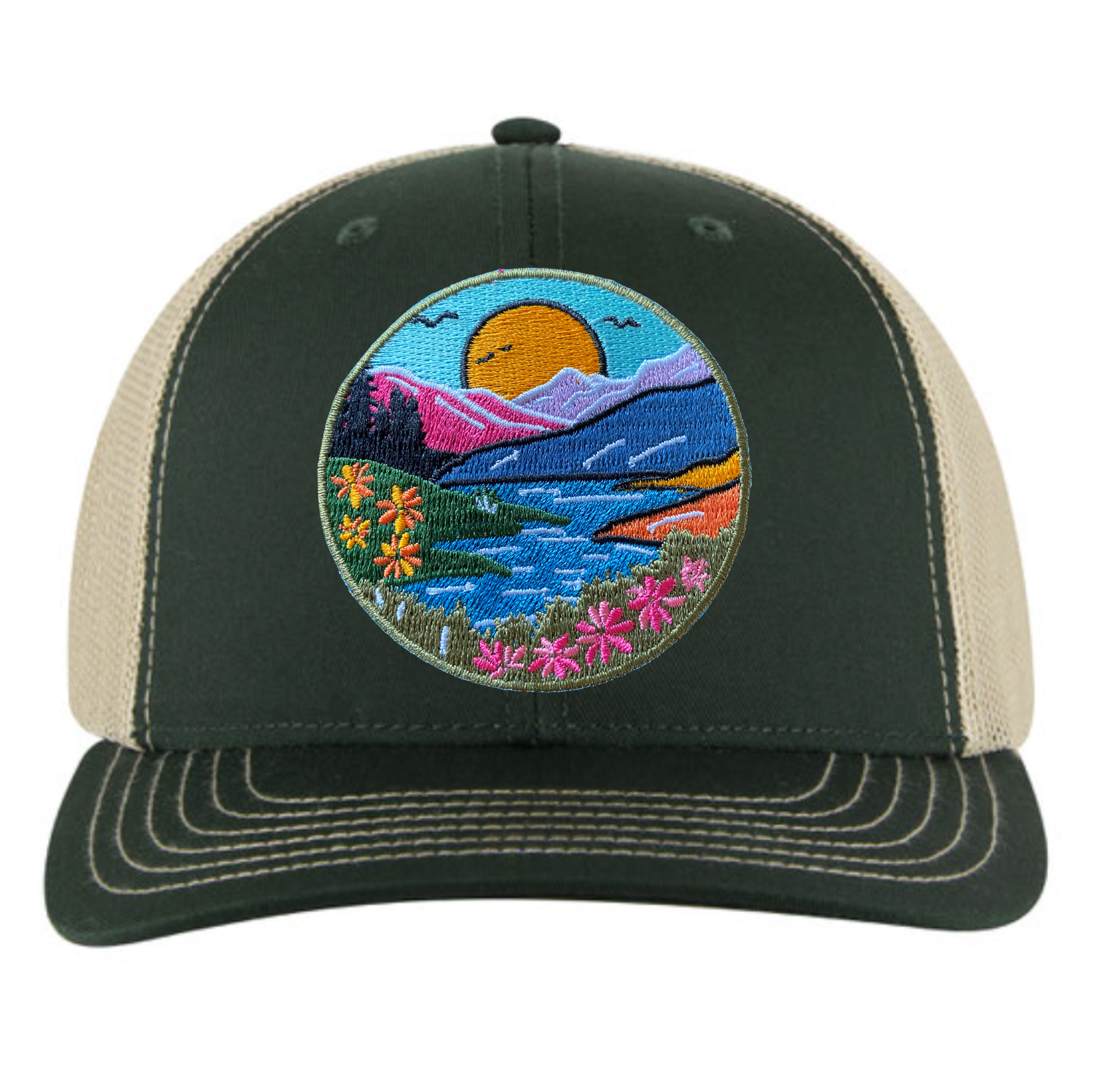 帽子 always coral pattern trucker cap always coral pattern trucker cap
