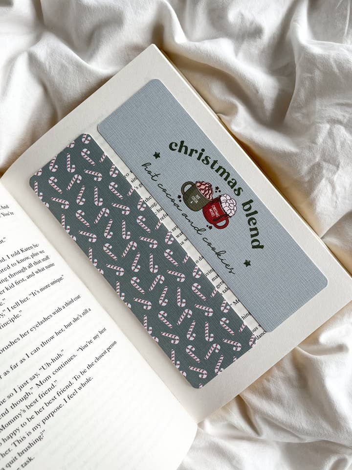 Hot Cocoa Bookmark | Christmas Blend Hot Chocolate for wholesale by Fleurs on Sunday