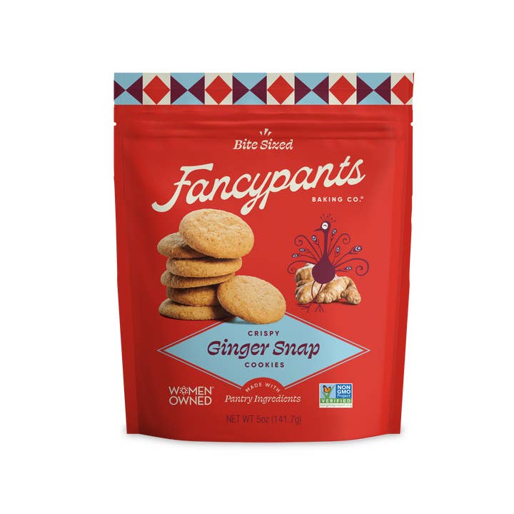 Fancypants Baking Co. - Wholesale Cookie - Ginger Snap Cookies | Premium Snacks | 12 pack | 5oz1