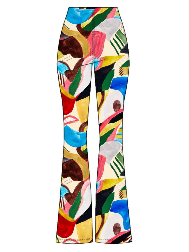 Pitaya Yoga - Wholesale Pants - Women's - TUTTI FRUTI YOGA FLARED PANTS - ATHLEISURE PANTS - BAMBOO & COTTON6