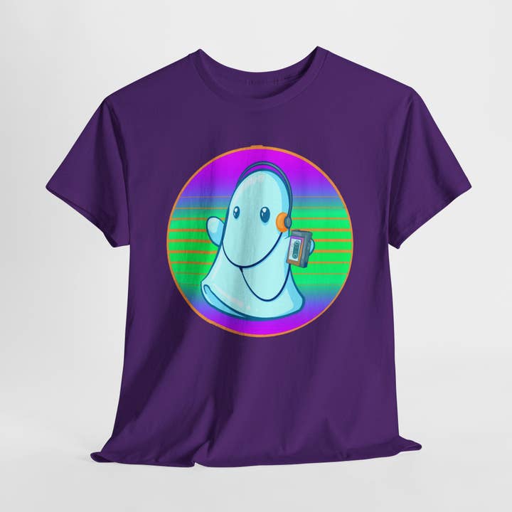 Maglietta Pesante in Cotone Unisex Fantasma Anni '80 per la vendita all'ingrosso da parte di LVB Art