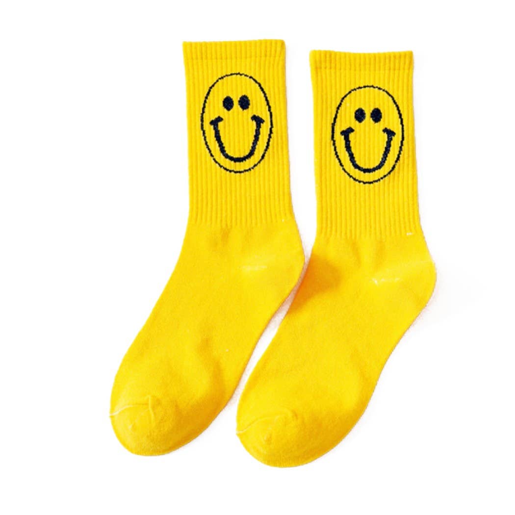 Malibu Sugar - Wholesale Socks - Kids - Happy Face Socks for Girls 3