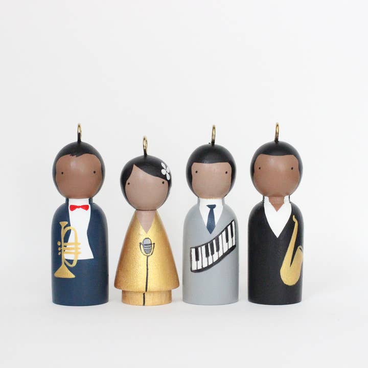 The Jazz Cats Ornaments for wholesale by Goose Grease