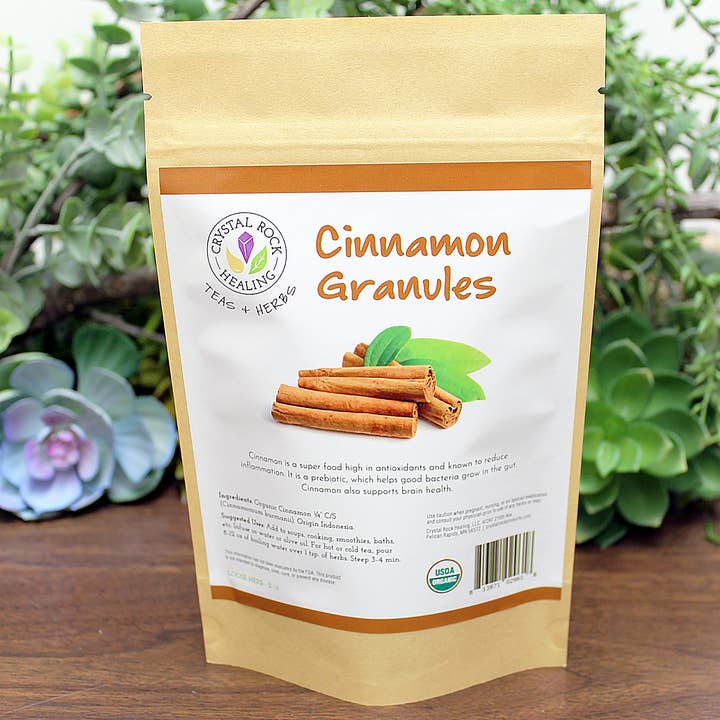 Crystal Rock Healing, LLC - Wholesale Herbs - Cinnamon Granules 2oz Organic0