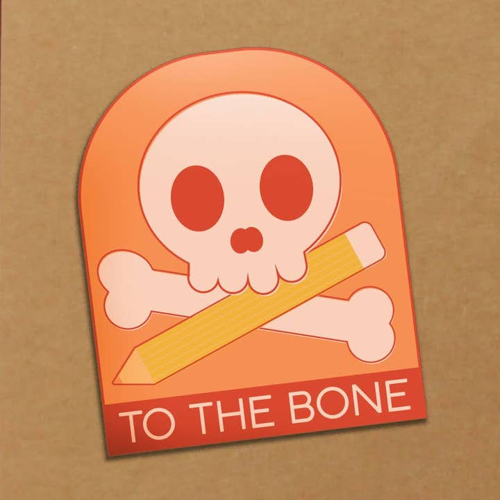 Autocollant en vinyle découpé To the Bone Artist Lifestyle pour la vente par The Franki Hanke