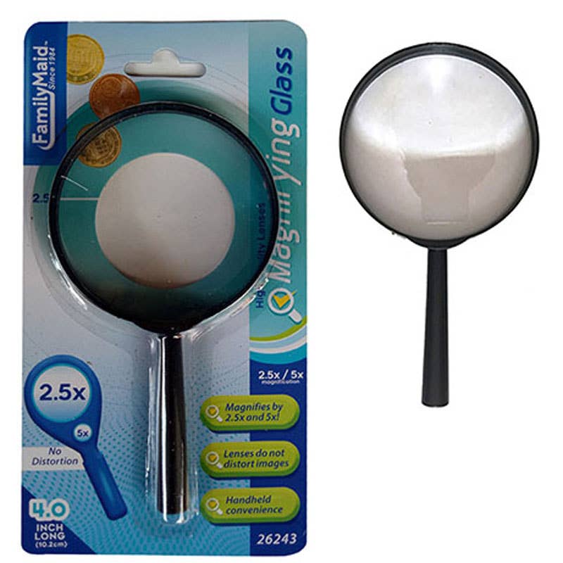 Deluxe Import Trading - Wholesale Magnifying Glass - 4" Round Magnifying Glass0