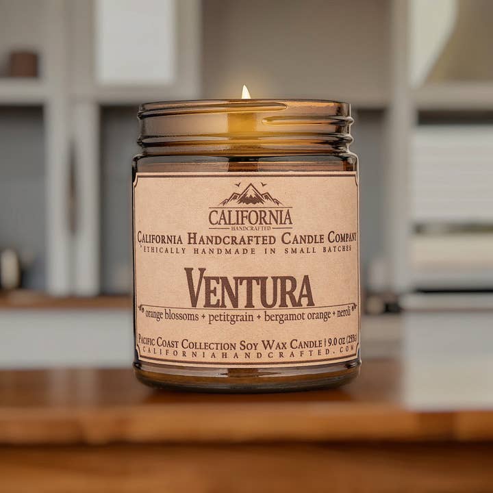 California Handcrafted - Wholesale Jar/Filled Candle - Ventura Coconut Apricot Jar Candle4