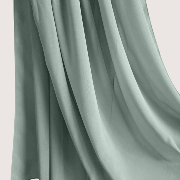 MY LITTLE JUBBA – wholesale Hijab – Women’s – Premium Sage Chiffon Hijab Scarf2