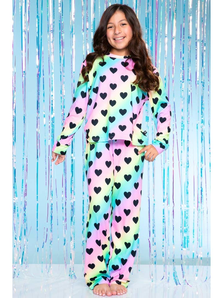 PixieLane - Wholesale Lounge Set - Kids - Simply Soft Long Sleeve Easy Tee & Karate Pant10