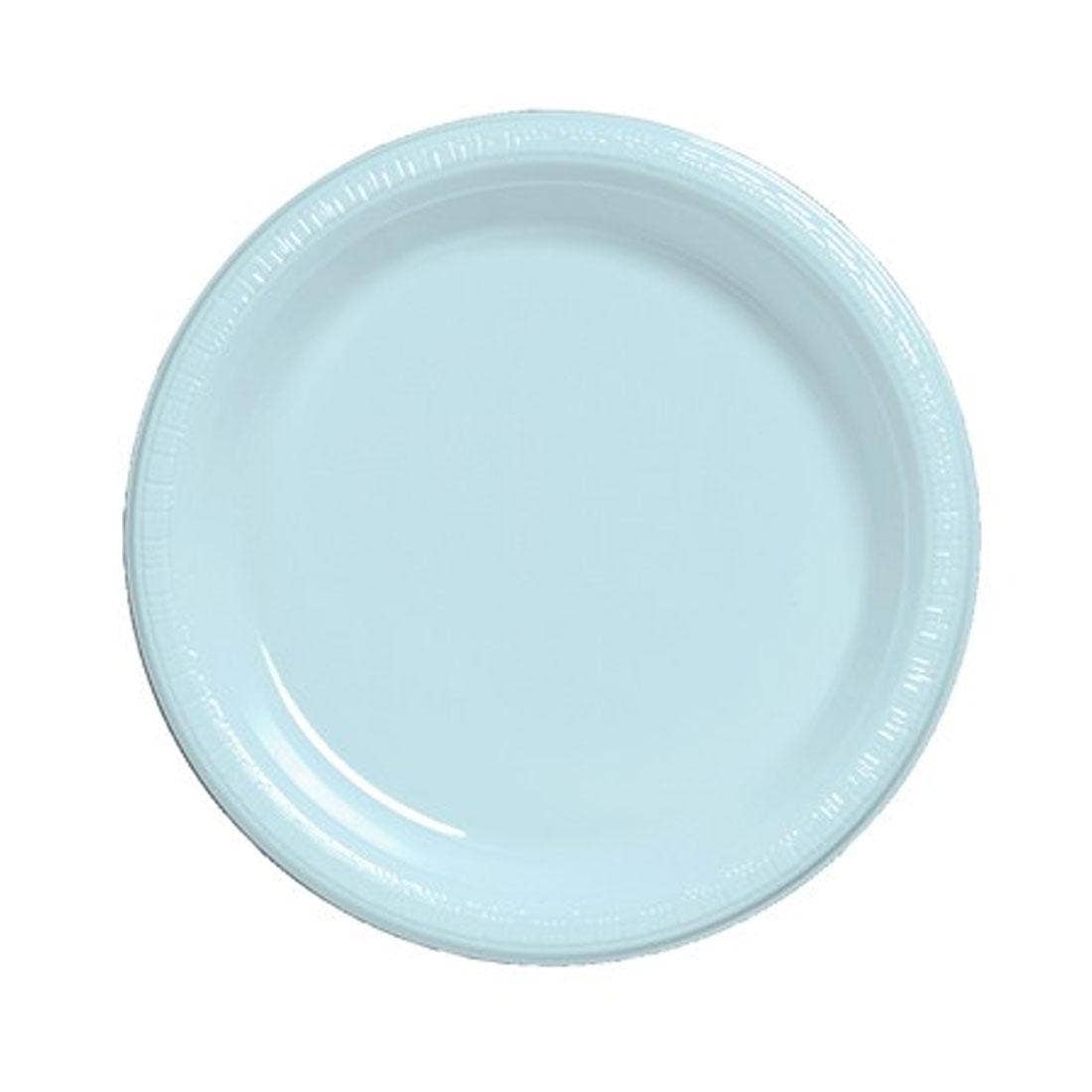KT Supply – wholesale Disposable plate – 7 inch Plastic Luncheon Plate Pastel Blue, Case of 240