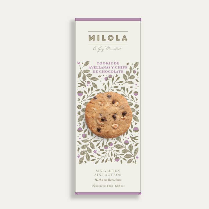 Hazelnut Chocolate Chip Cookie (Gluten-free, Dairy-free) for wholesale by MILOLA GLUTEN FREE