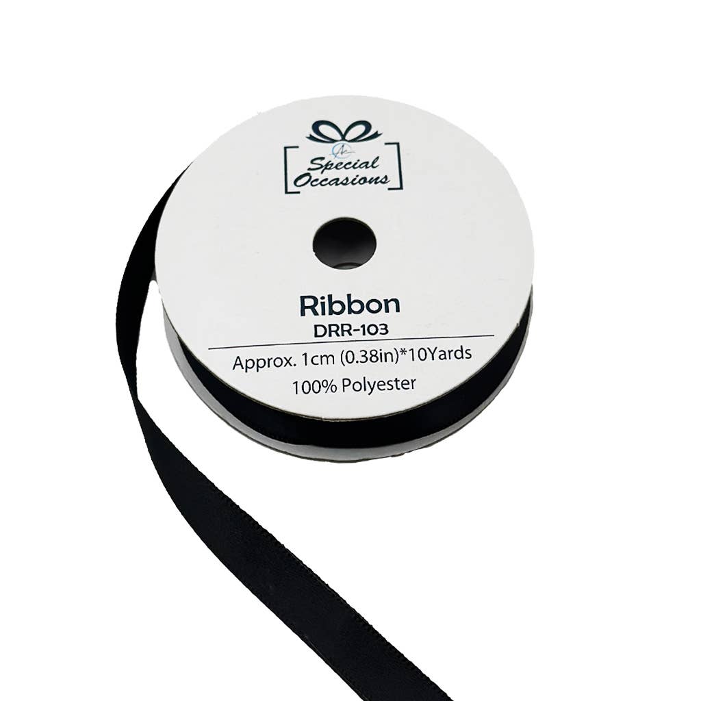 Angels Craft - Wholesale Ribbon - Gift Wrapping - Satin Ribbon 0.4" x 10 Yards Set of 12 (Available 8 colors)1