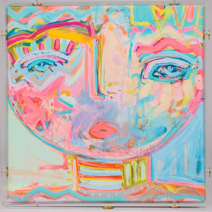 Acrylique Starburst pour la vente par Windy O'Connor Art & Home