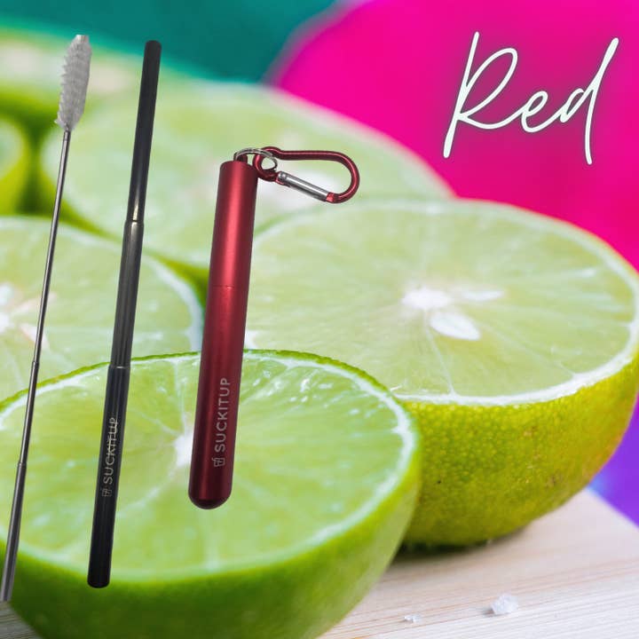 Suck It Up Straws - Wholesale Drinking straw - 3n1 Telescopic Straws with Case and Telescopic Cleaning Brush50