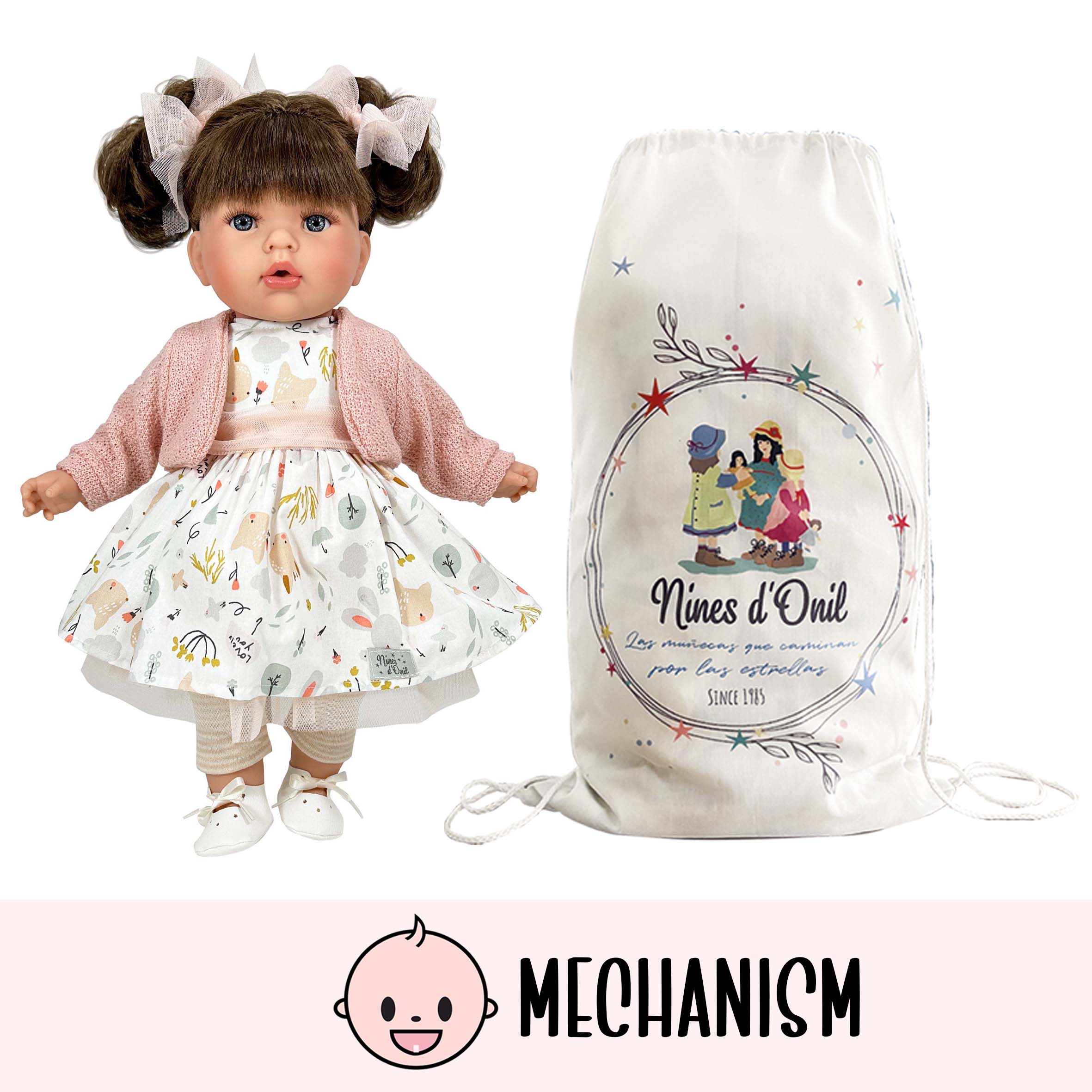 Nines Artesanals d'Onil Dolls - Wholesale Doll - Kids - TITA SPRING BRUNETTE DOLL1