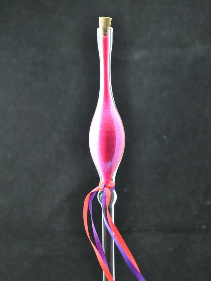 Pink Fairy Dust Glass Wand for wholesale by Crystal Dragon