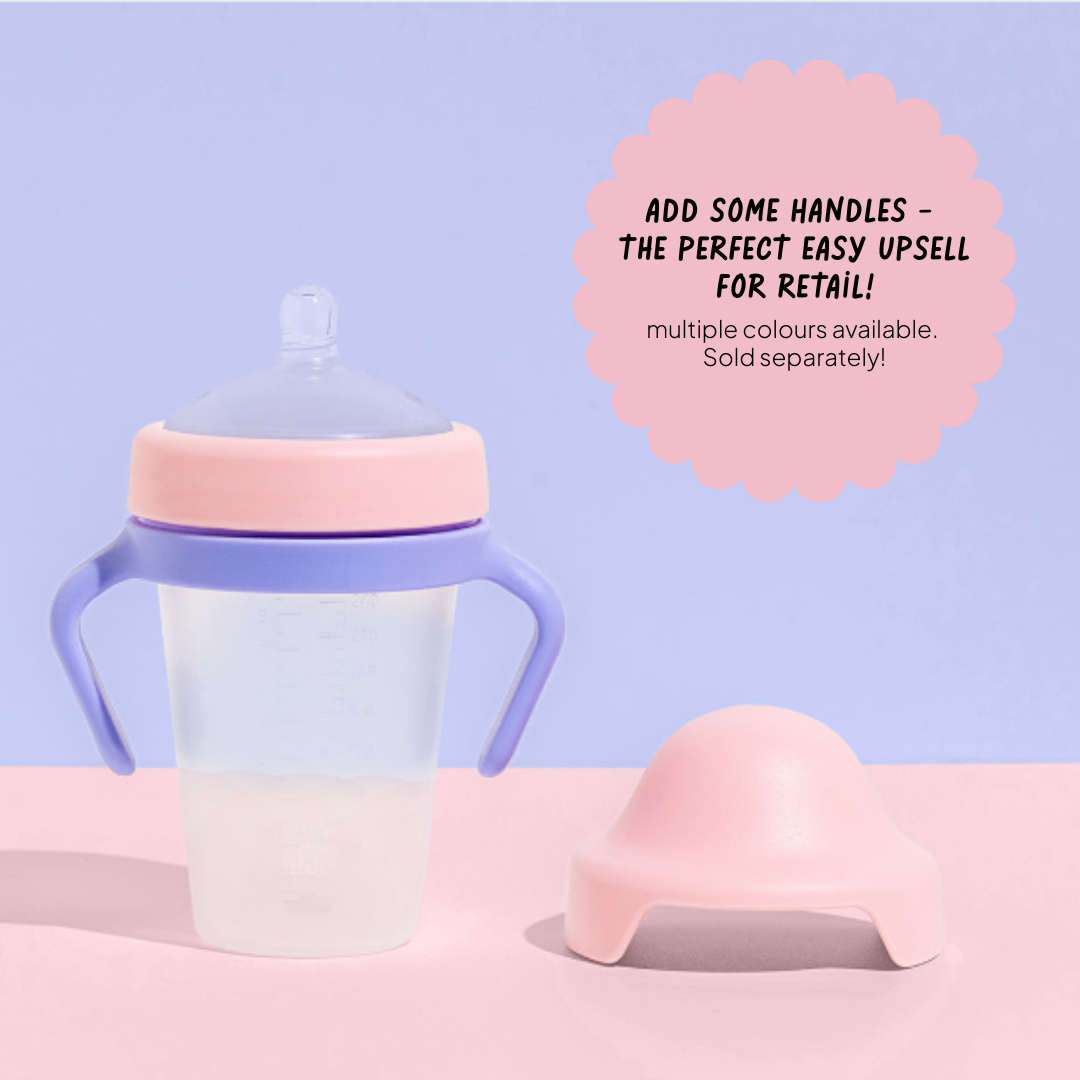Little Stackers - Wholesale Baby bottle - 240ml Baby Bottle Two Pack Black/Pink2