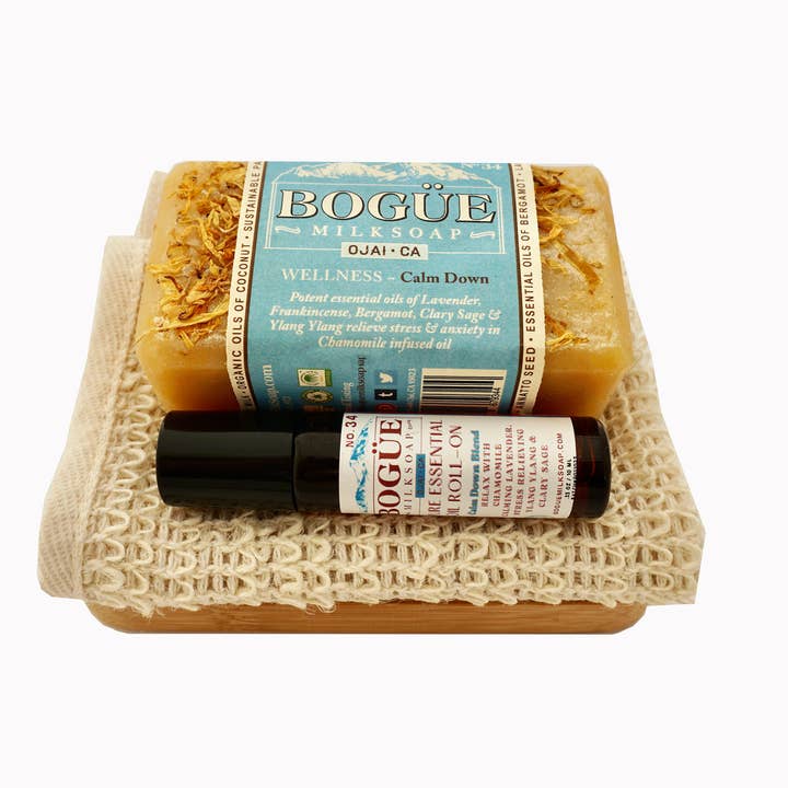 Bogue Milk Soap - Vendita all'ingrosso Olio essenziale roll-on - Olio essenziale puro roll-on WELLNESS No.34 Calm Down Blend3