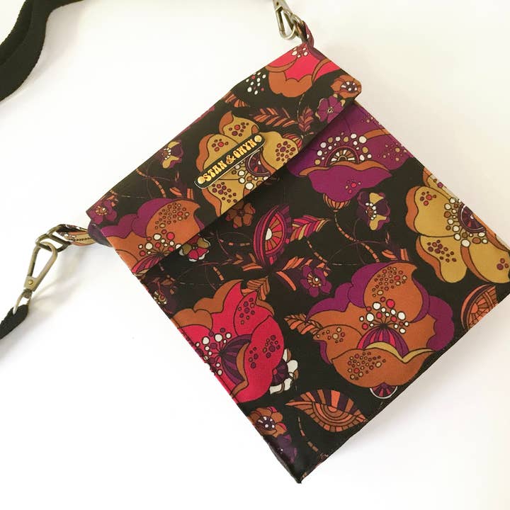 Bolso floral, bolso pequeño para mujer, bolso de flores retro. para venta al por mayor de Stan and Gwyn