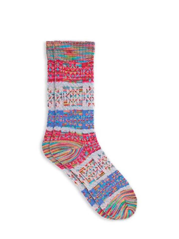 Santa Fe Art Socks-Candy for wholesale by Lanart Alpaca