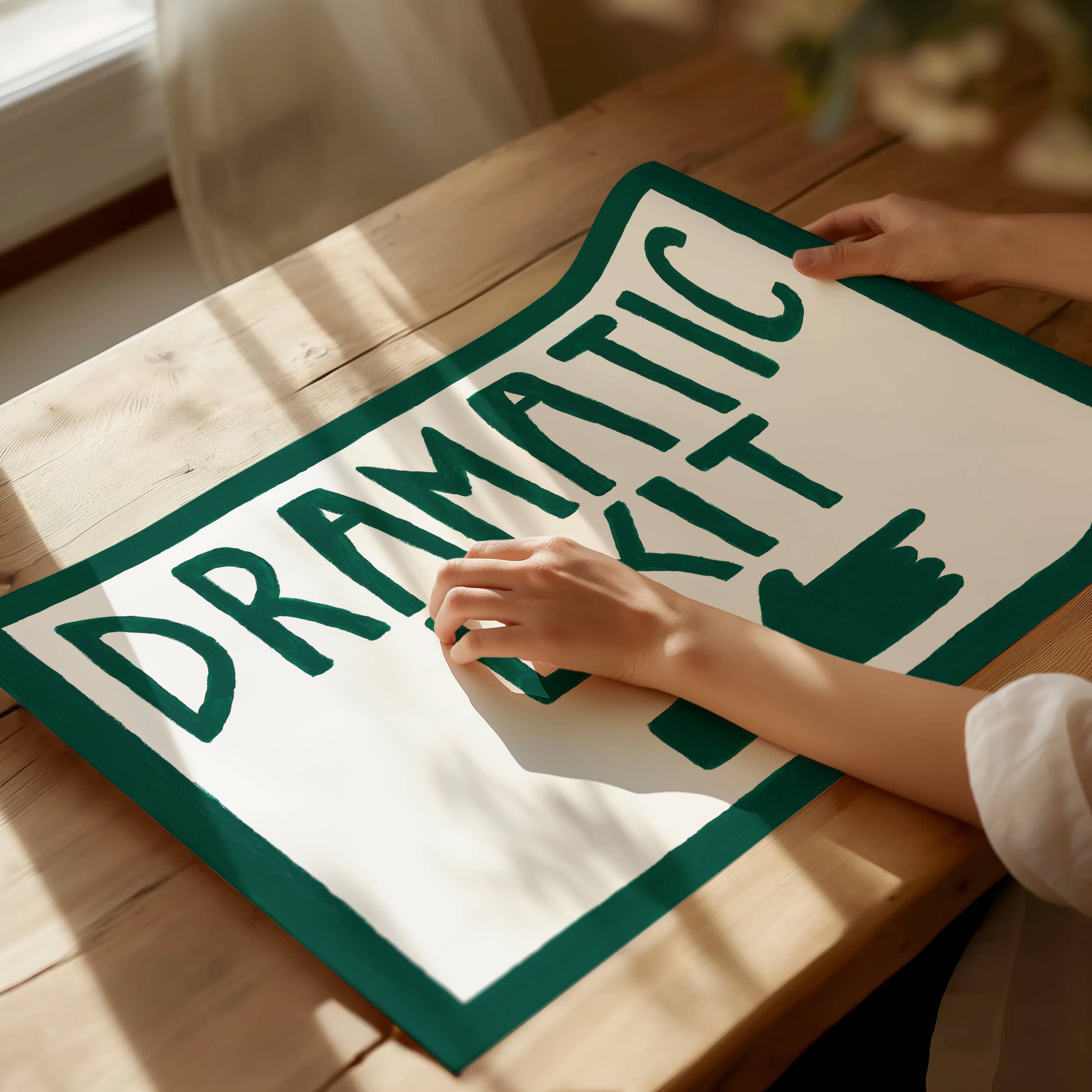 Lune Club - Wholesale Art Print - Dramatic Exit Hand Painted Print6