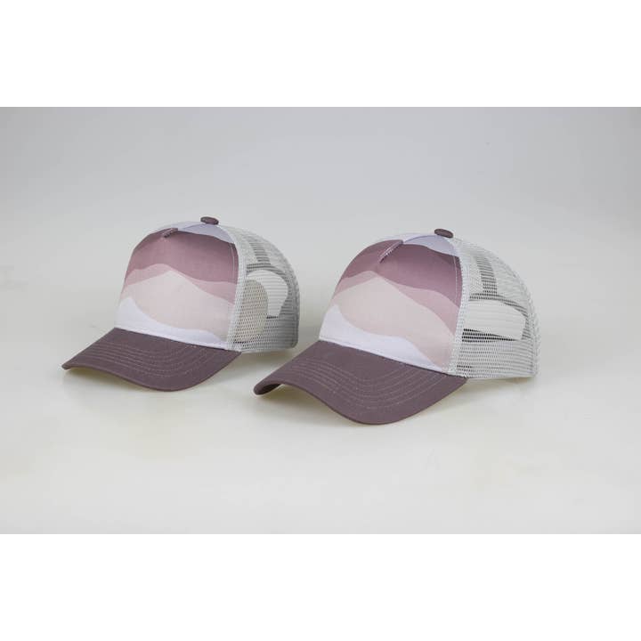 Wild Child Hat Co - Wholesale Kids Hat - Kids - Purple Mountain Trucker Hat Toddler Size3
