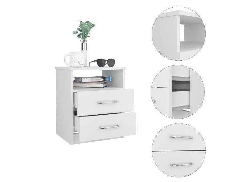 Depot E-Shop - Wholesale Bedroom Furniture - Salento Nightstand, 2 Drawers12