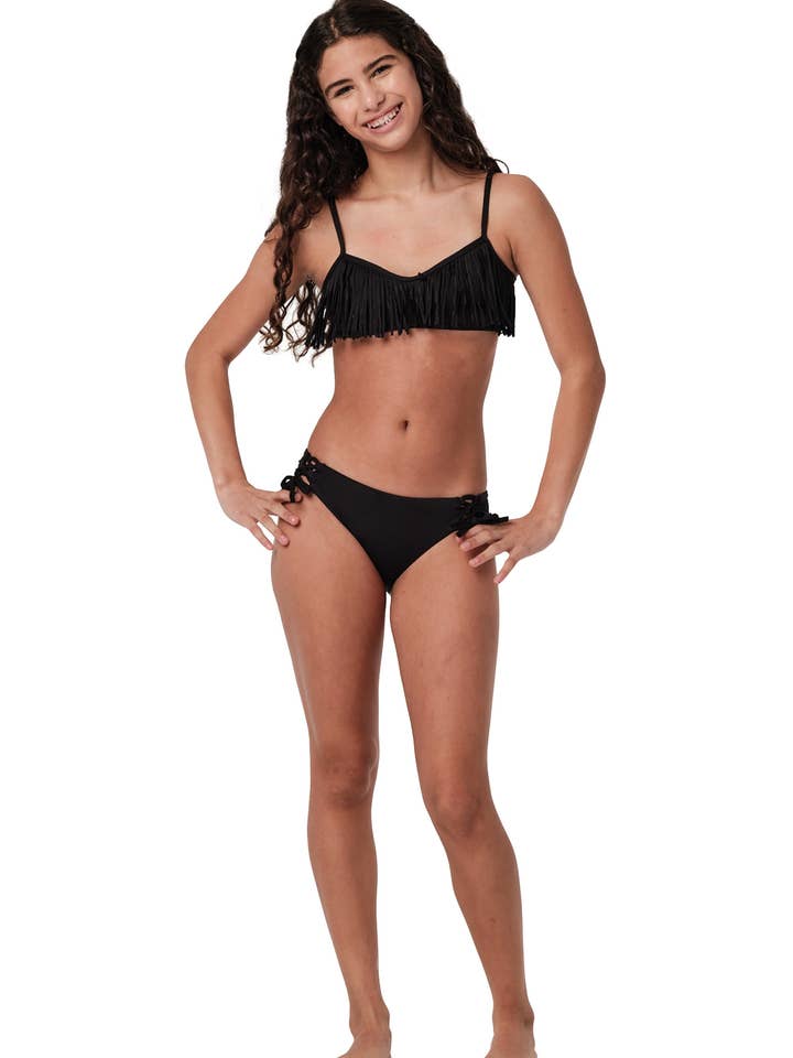 Fringie - Conjunto de Bikini Negro para venta al por mayor de Submarine