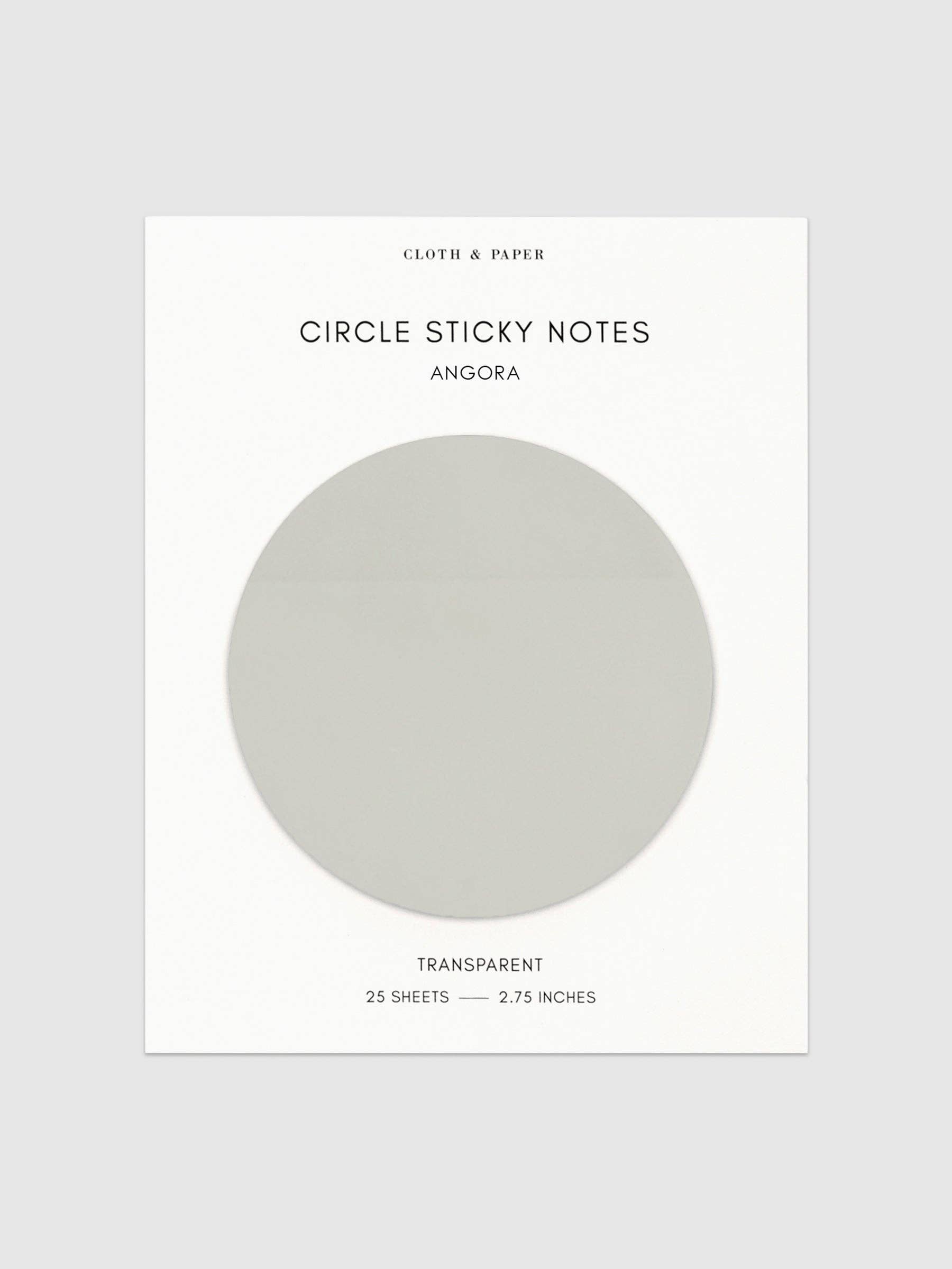 Cloth & Paper - Wholesale Sticky notes - Transparent Circle Sticky Notes0