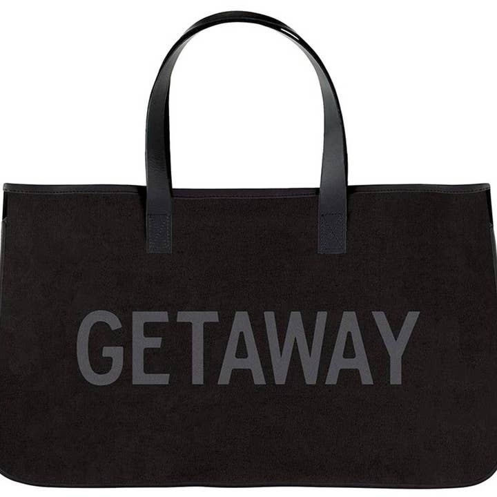 Black Canvas Tote - Getaway for wholesale by Angle