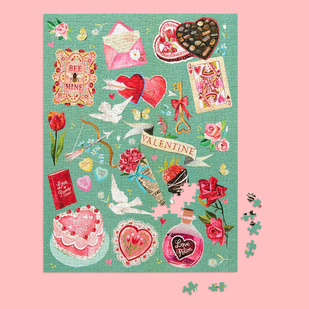 WerkShoppe - Wholesale Puzzle - Adult - Valentines Classics 500 Piece Puzzle  | Valentine's Day1